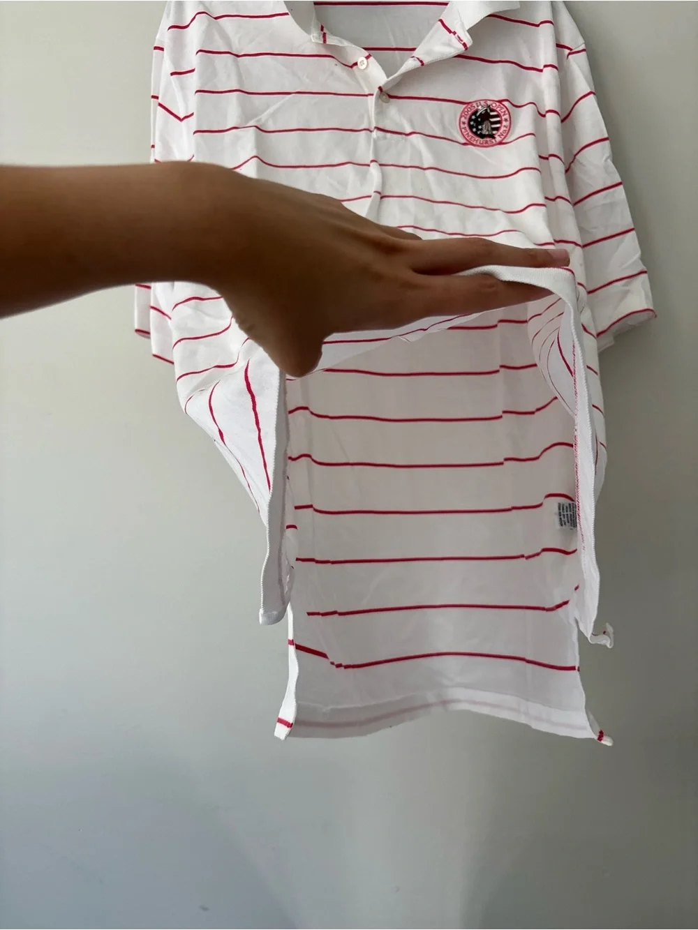 Vintage Polo Golf Ralph Lauren 2005 White Stripe Preppy Cotton Shirt - Size XL
